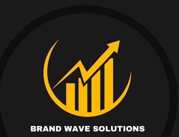 Brand Wave Solutions original gold growth logo